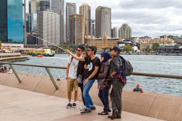 Selfie di gruppo a Sydney